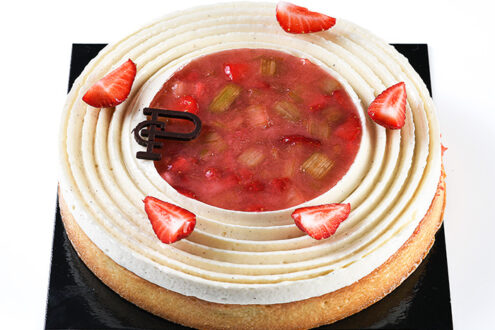 Tarte Fraises Rhubarbe